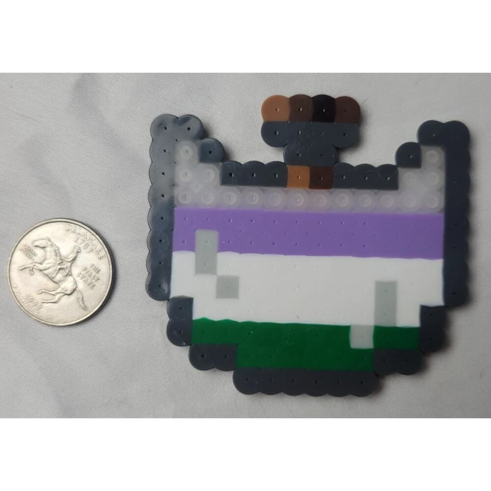 Genderqueer LGBT Potion Perler Pixel Art